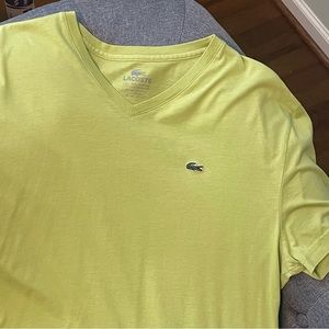 Men’s Lacoste v-neck tee shirt size 6